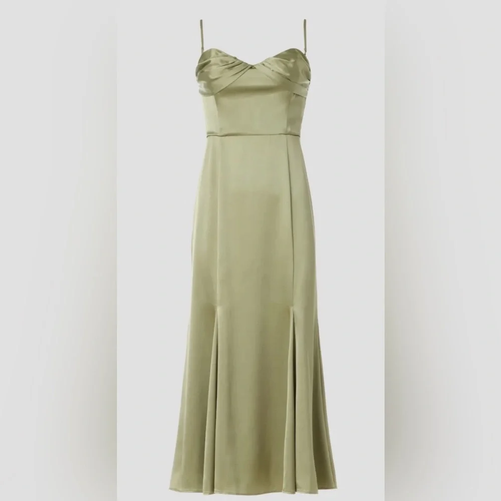 hensley satin dress Reformation hensley satin